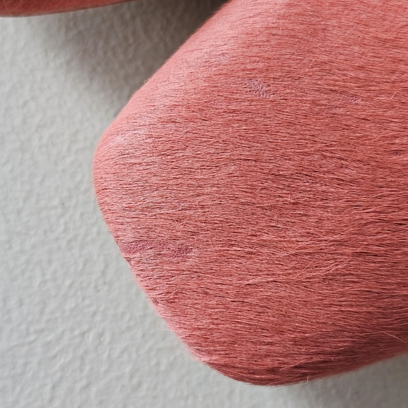 Greycity Calf Hair Genuine Leather Coral Pump Square Comfortable Heels Size 11 - Picture 9 of 16